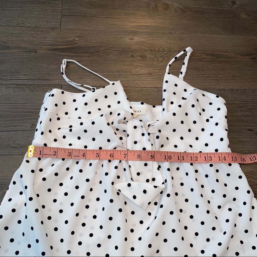Black and white polka dot adjustable strap - Picture 8 of 10